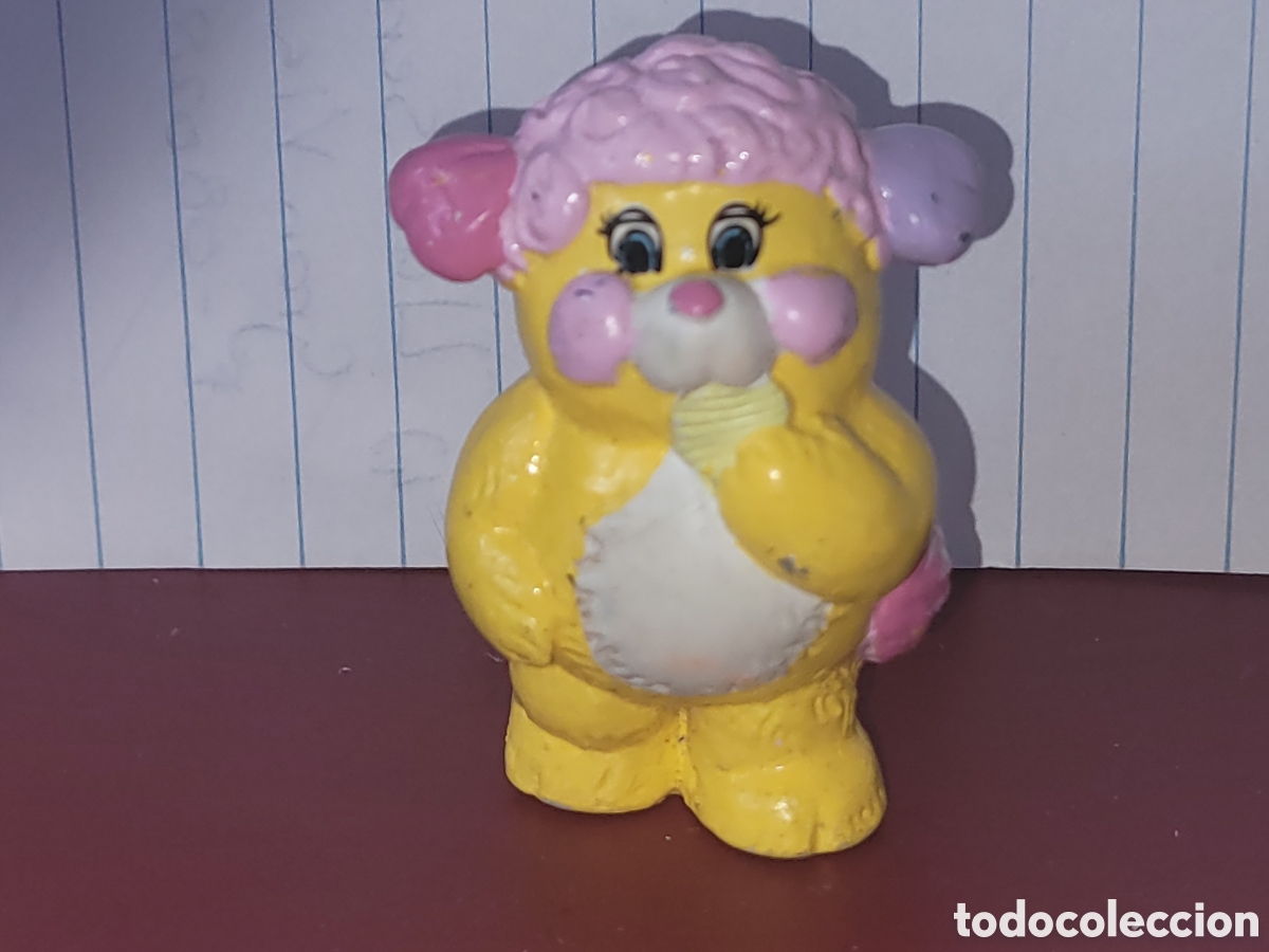 Figuras de goma y PVC: Bonita figura pvc goma Popples amarillo