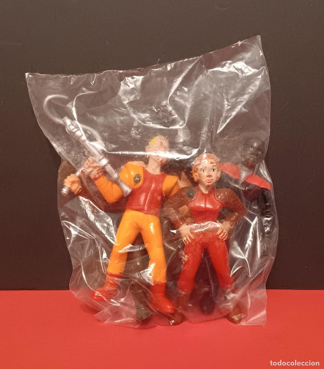 Figuras de goma y PVC: COLECCION COMPLETA 4 FIGURAS DE GOMA PVC SERIE STAR TREK EN SU BOLSA ORIGINAL SIN ABRIR YOLANDA
