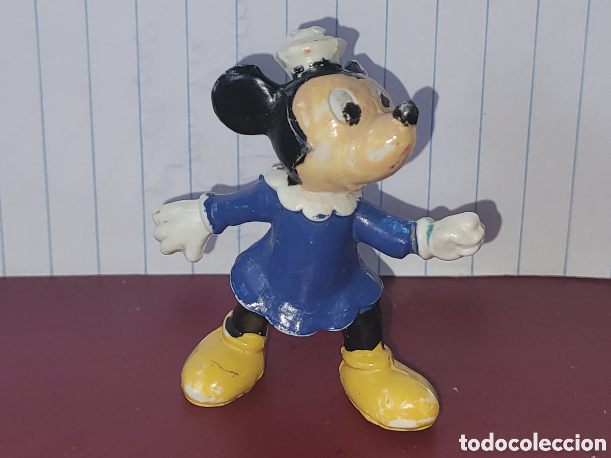 Figuras de goma y PVC: Bonita figura pvc goma Disney Minnie Mouse marca JIM a&ntilde;os 60