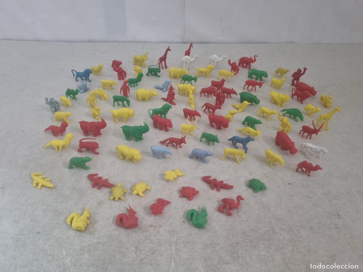 Figuras de goma y PVC: Lote de 95 figuras Dunkin serie tarzan