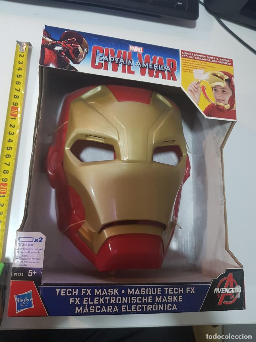 Figuras de goma y PVC: Mascara Marvel Captain america Civil war con sonido y luz hasbro nueva a estrenar