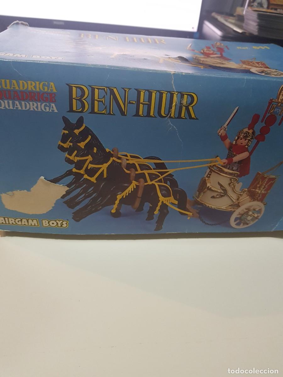 Figuras de goma y PVC: AIRGAMBOYS - CUADRIGA BEN HUR REF 611 + otros mu&ntilde;ecos al azar