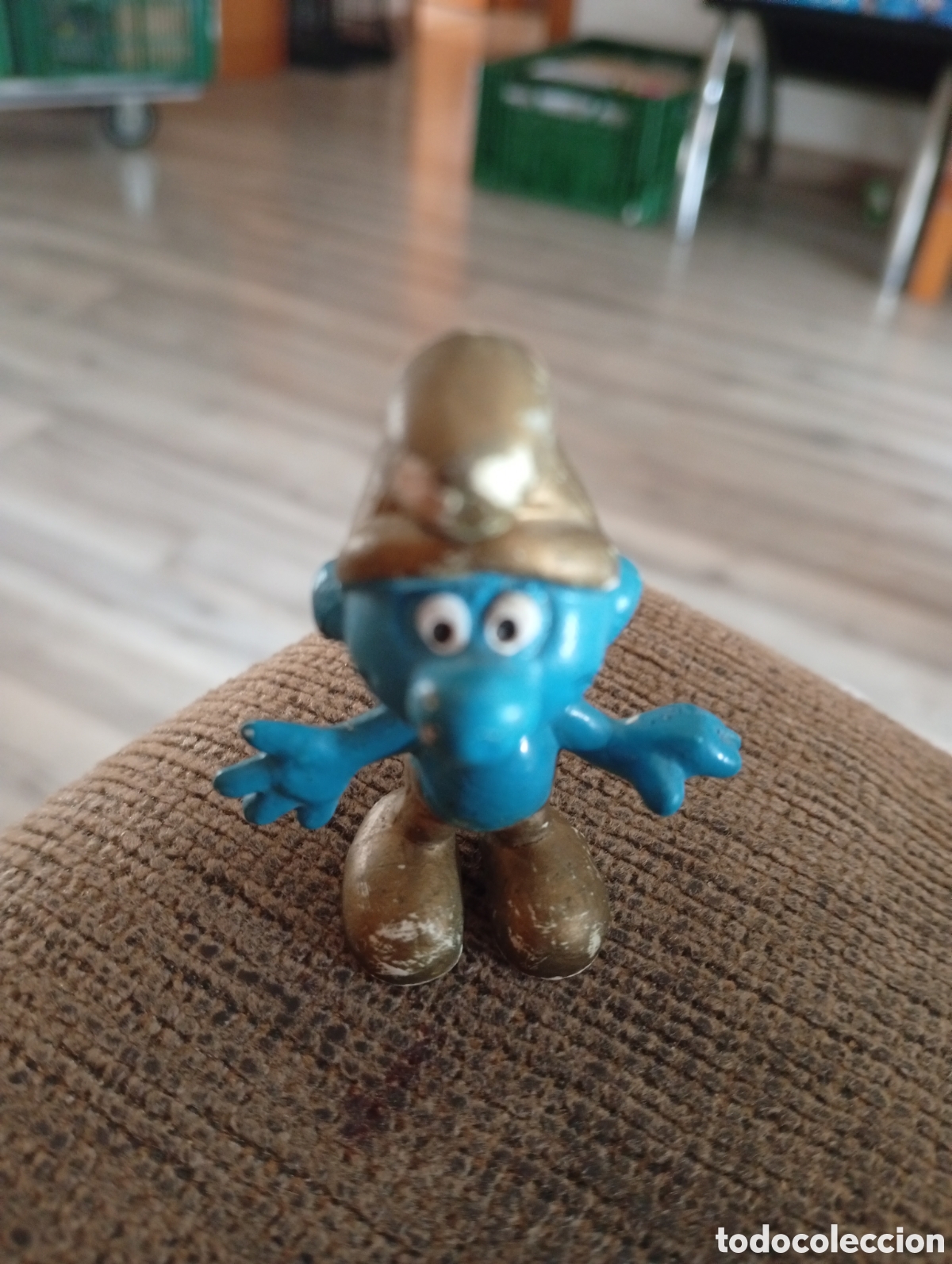 Figuras de goma y PVC: Pitufo peyo repasos pintura
