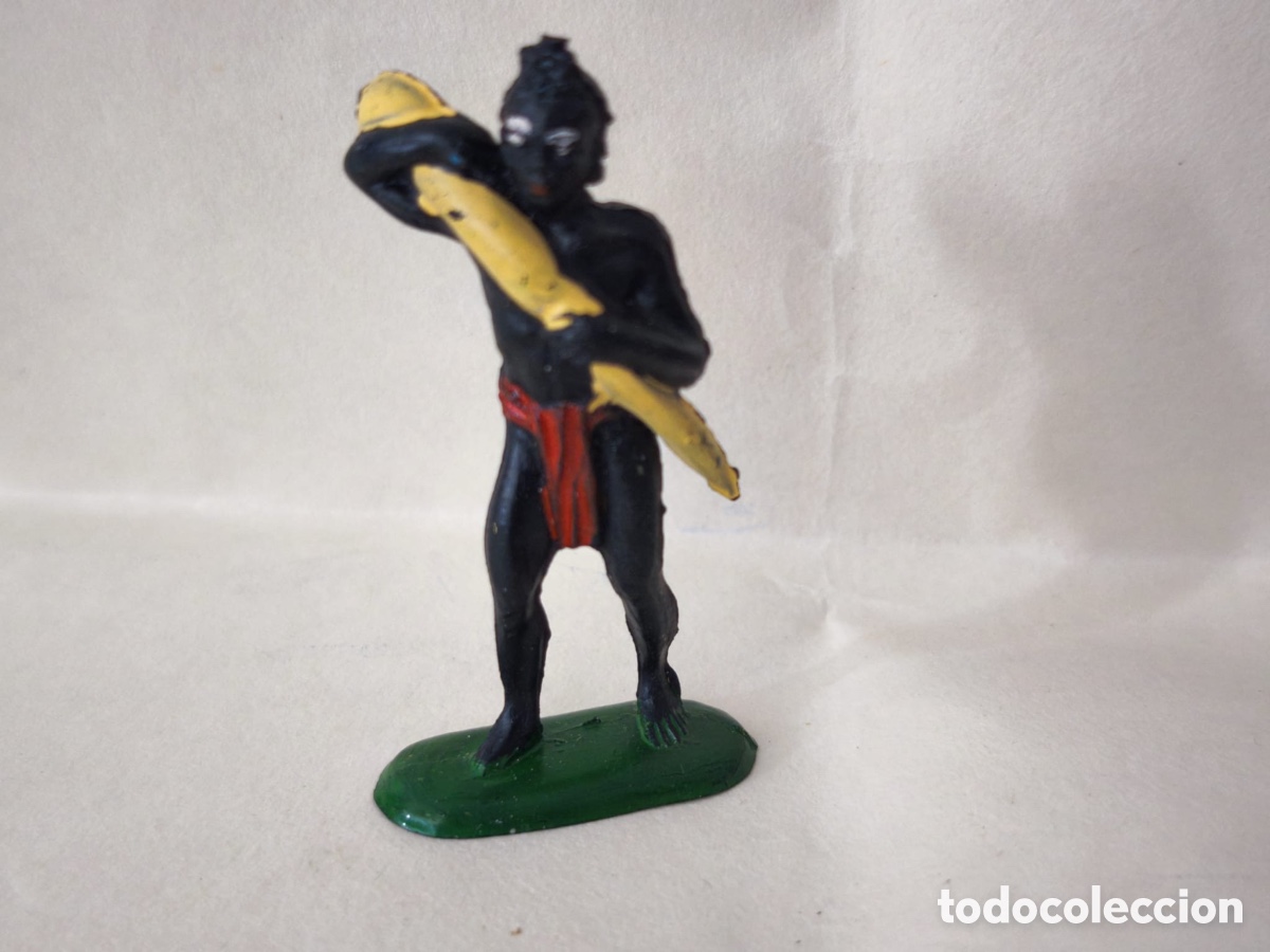 Figuras de goma y PVC: FIGURA 2 Porteador Africano (Serie Safari - Pech Hermanos)