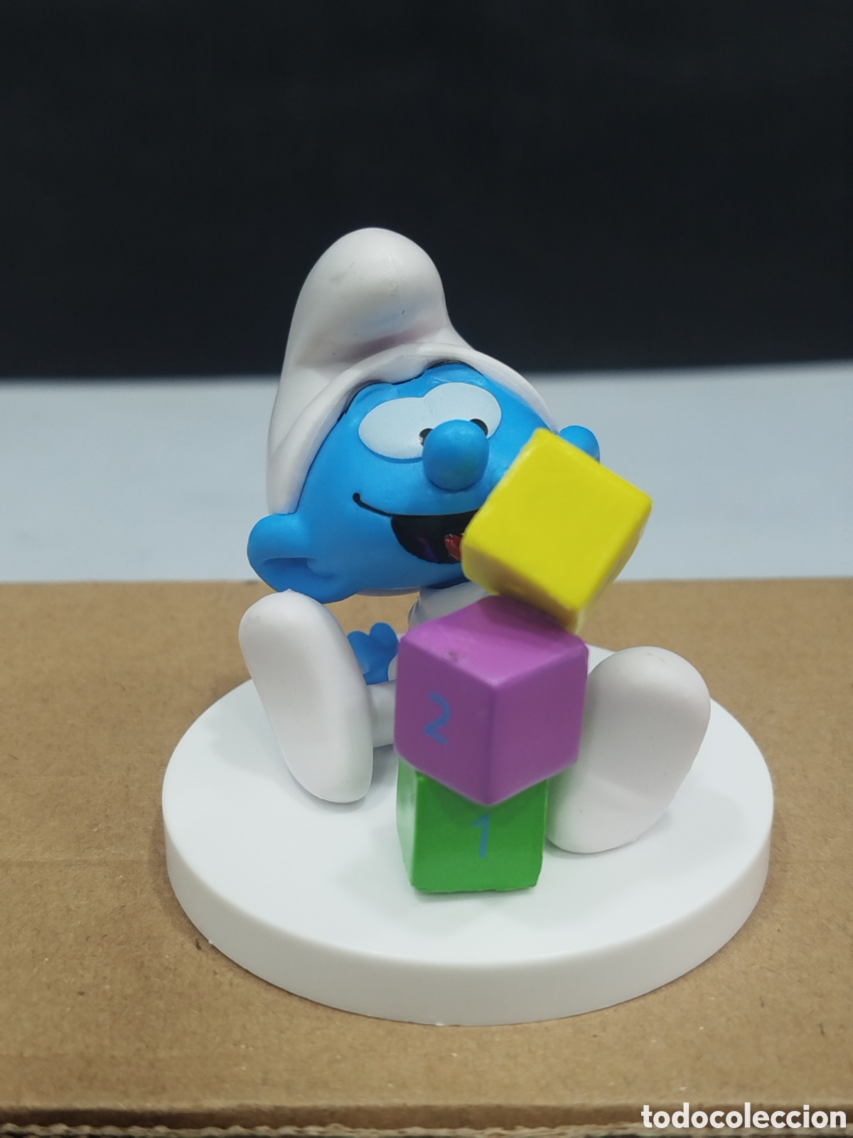 Figuras de goma y PVC: Figura de PVC del personaje Bebe Pitufo Peyo 2016