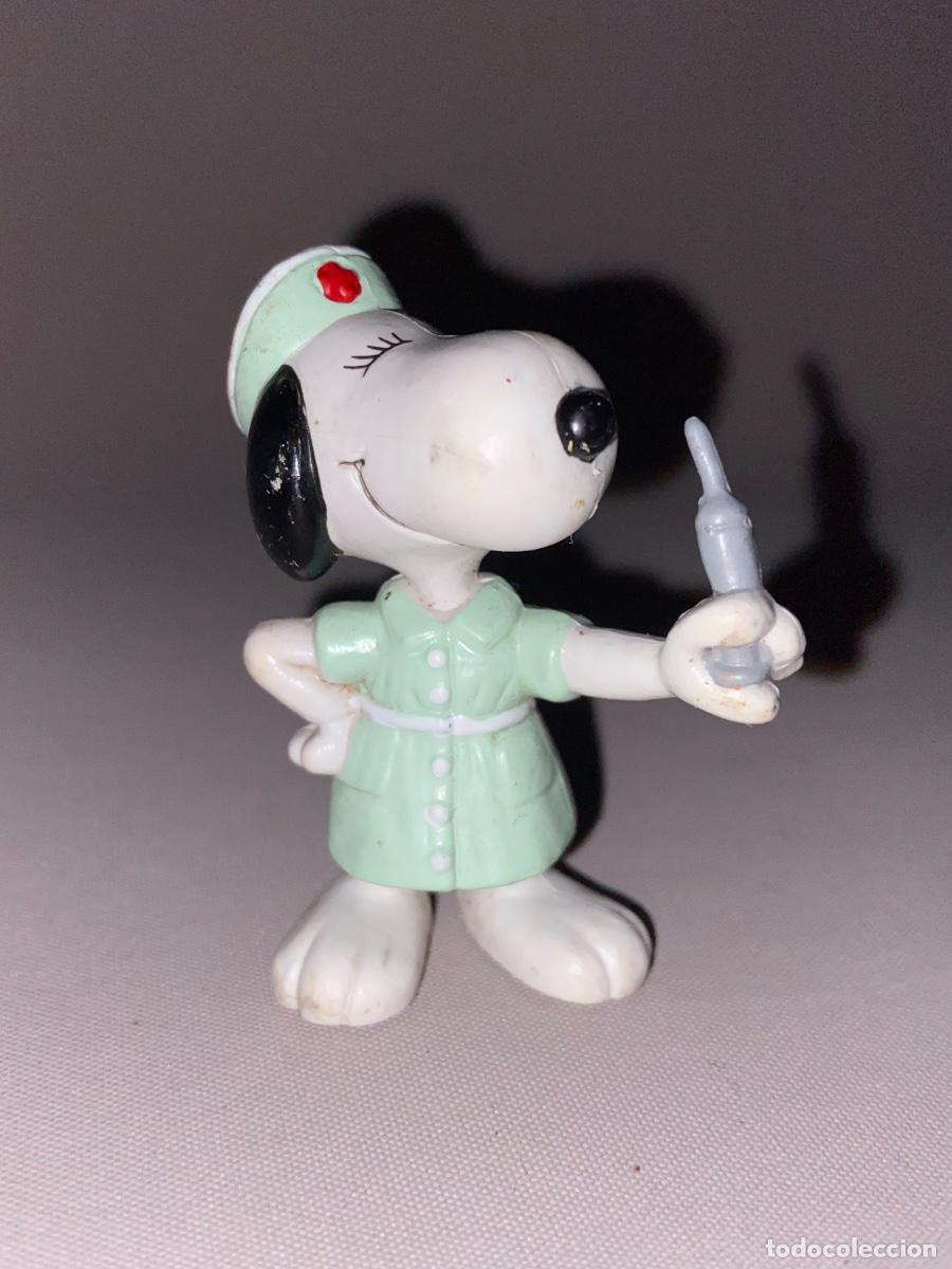 Figuras de goma y PVC: ANTIGUA FIGURA &ldquo; SNOOPY ENFERMERA &ldquo; DE PVC
