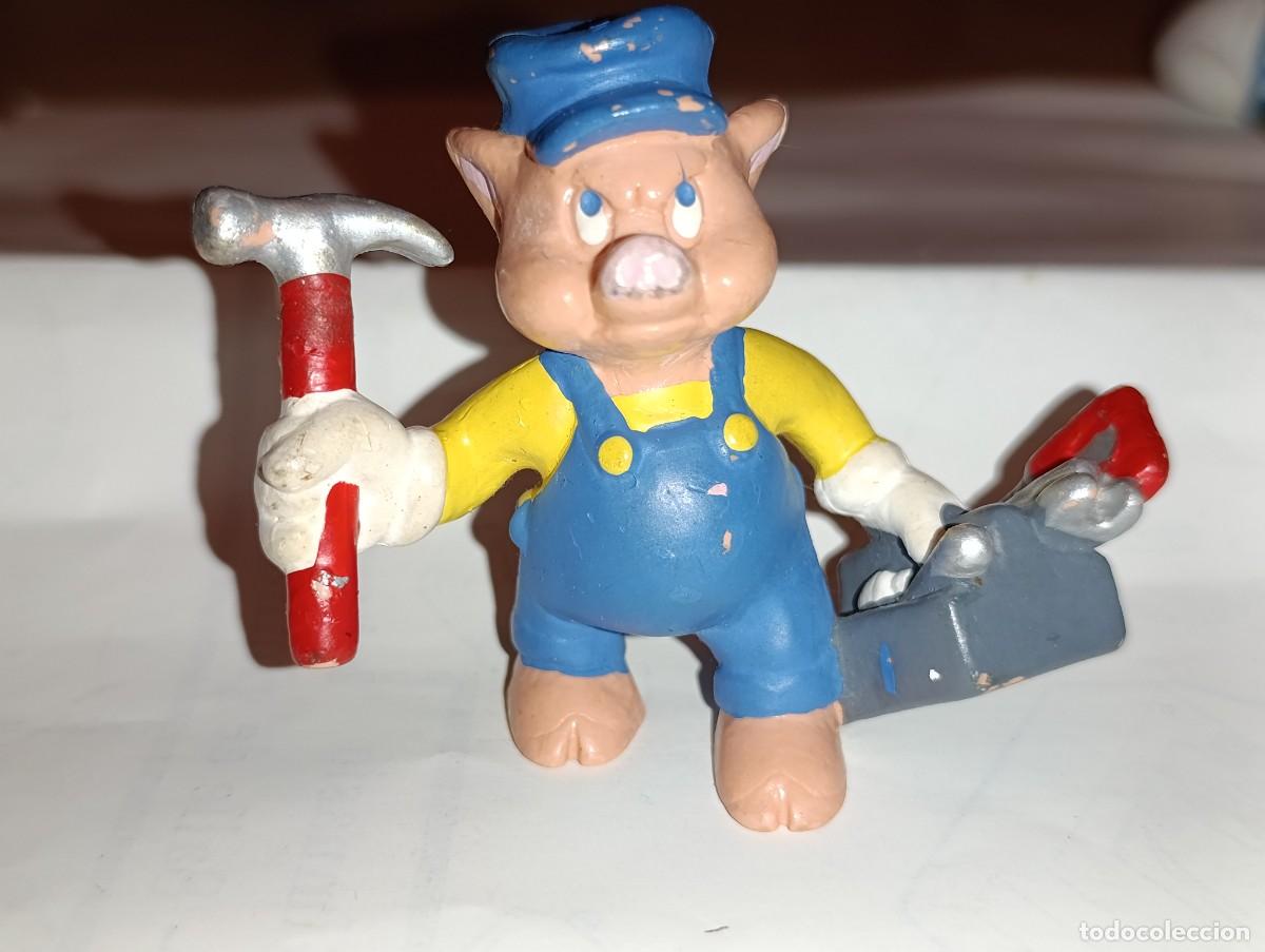 Figuras de goma y PVC: Practical Pig Disney Three Little Pigs Bully