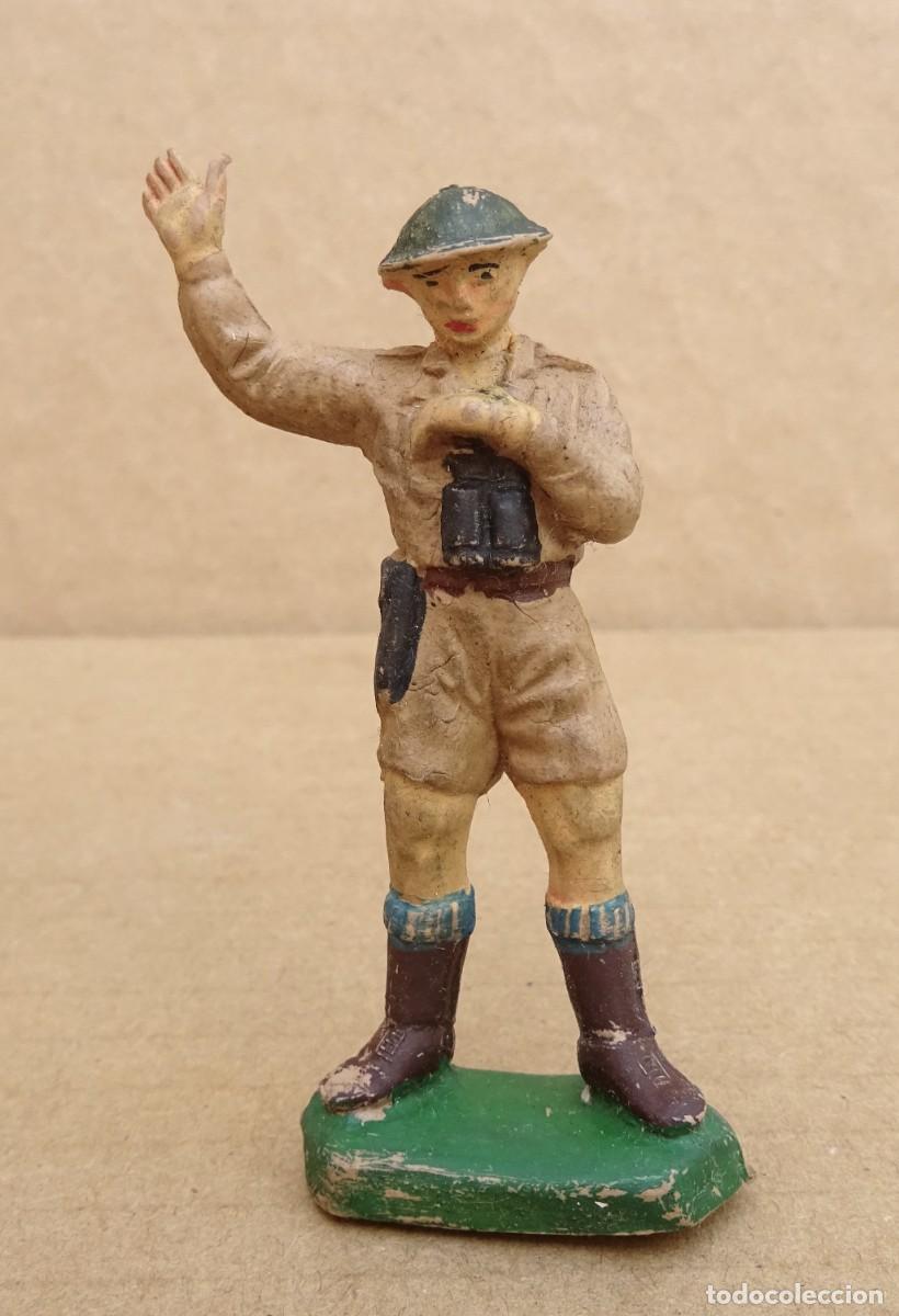 Figuras de goma y PVC: PECH INGLES 8&ordm; EJERCITO FIGURA PARA CA&Ntilde;ON 1 GOMA