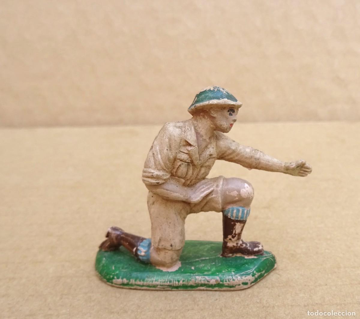 Figuras de goma y PVC: PECH INGLES 8&ordm; EJERCITO FIGURA PARA CA&Ntilde;ON 2 GOMA