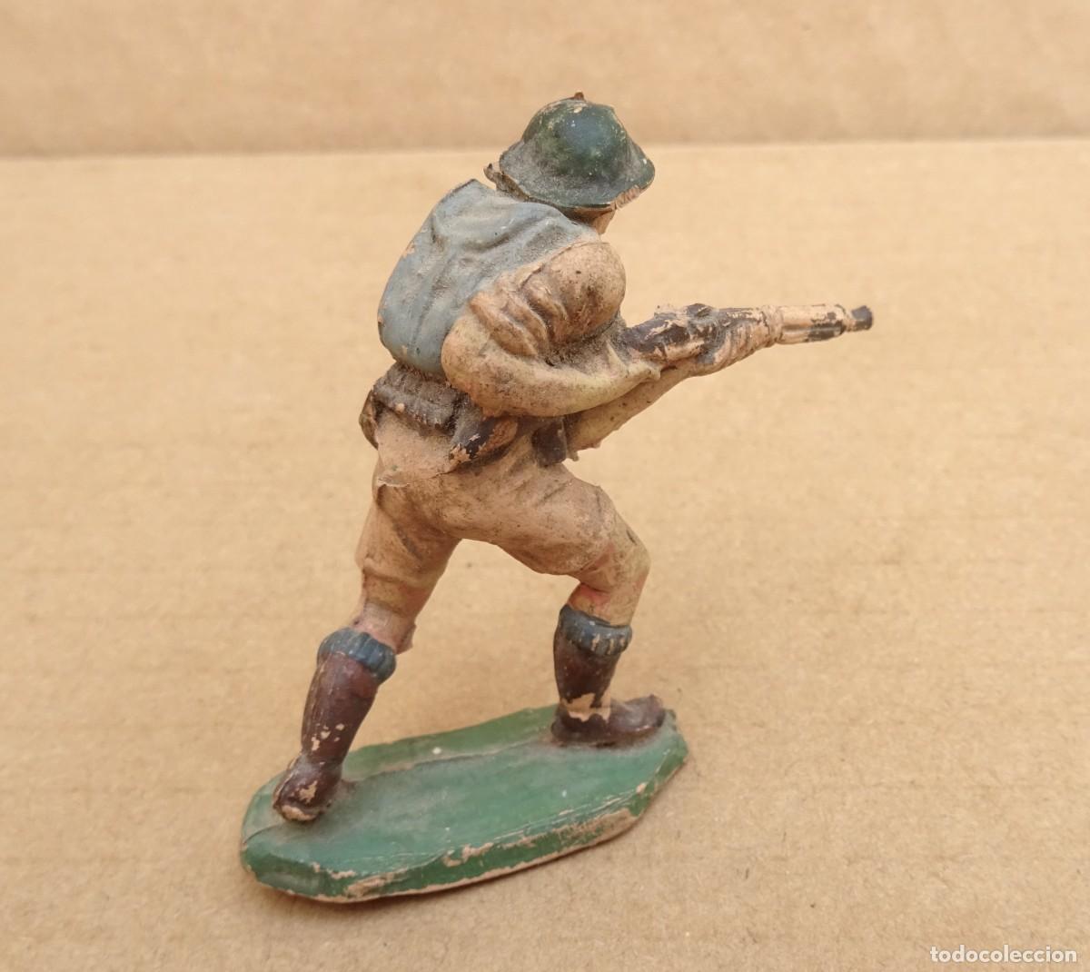 Figuras de goma y PVC: PECH INGLES 8&ordm; EJERCITO FIGURA EN GOMA 2 - Foto 2