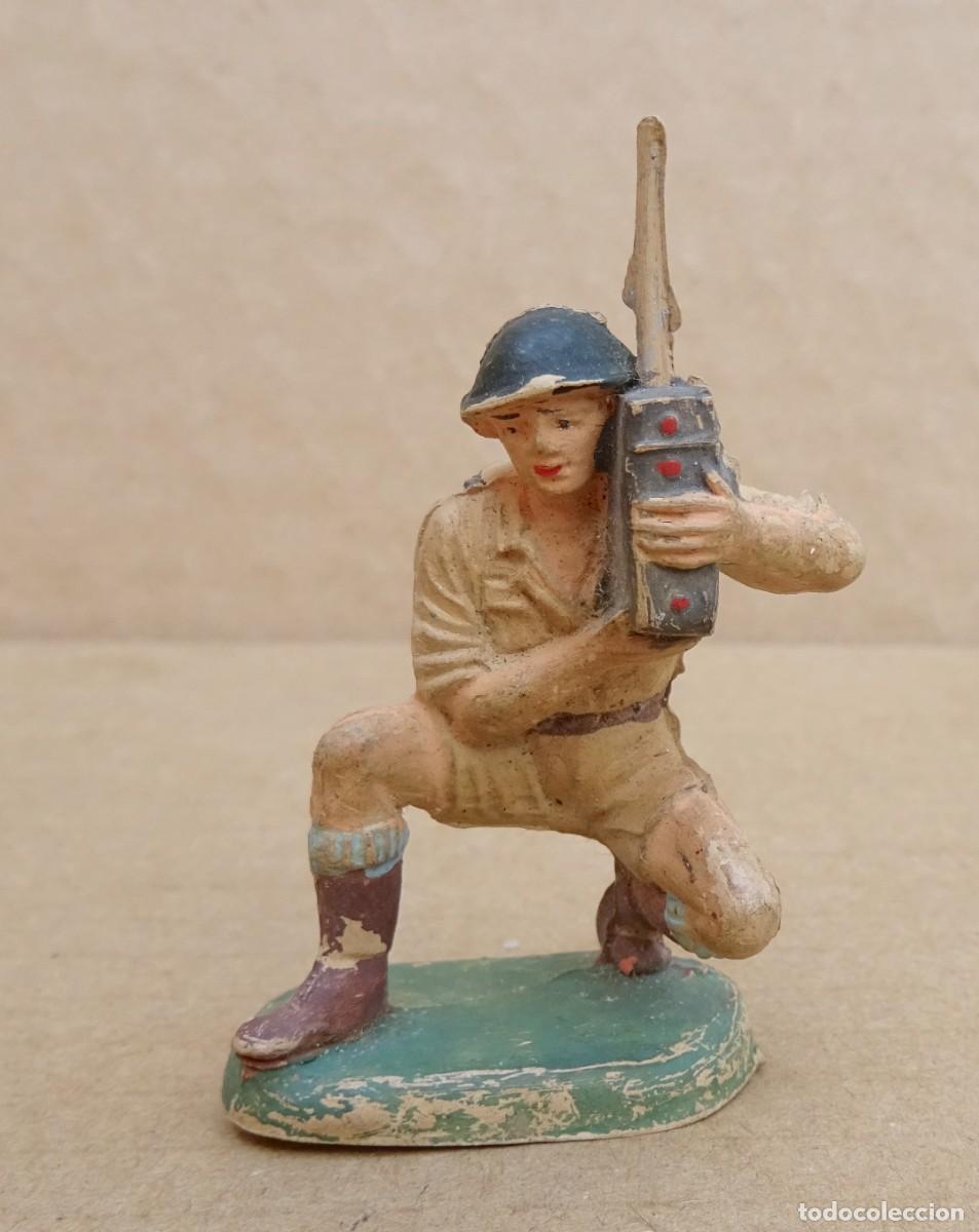 Figuras de goma y PVC: PECH INGLES 8&ordm; EJERCITO FIGURA EN GOMA 6