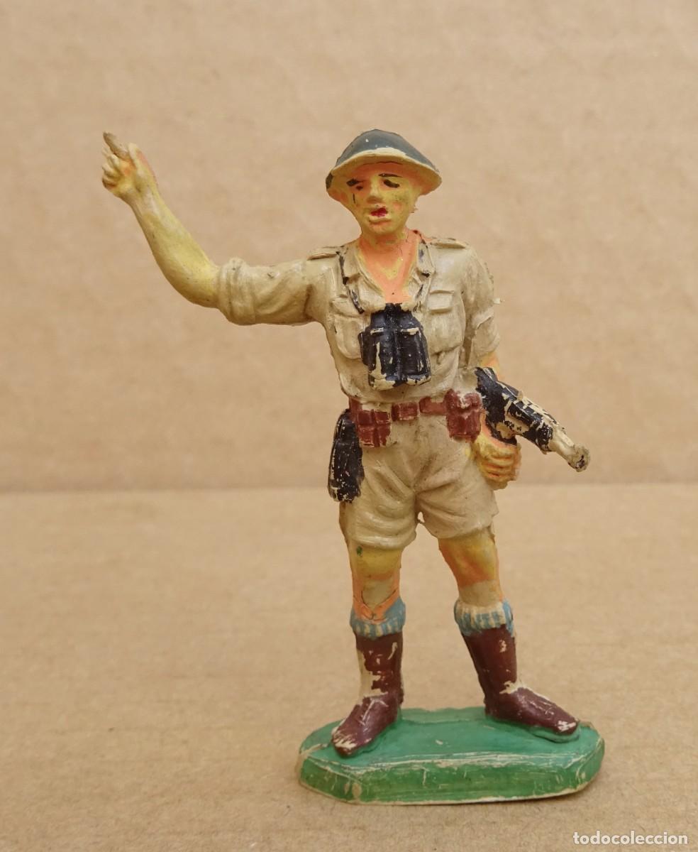 Figuras de goma y PVC: PECH INGLES 8&ordm; EJERCITO FIGURA EN GOMA 5