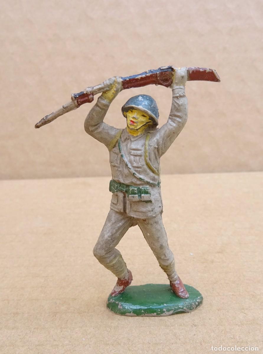 Figuras de goma y PVC: JECSAN JAPONES PUENTE RIO KWAIT FIGURA EN GOMA 1