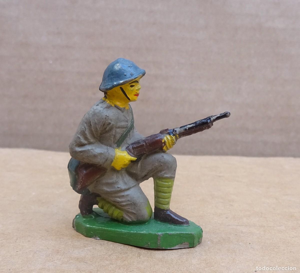 Figuras de goma y PVC: JECSAN JAPONES PUENTE RIO KWAIT FIGURA EN GOMA 3