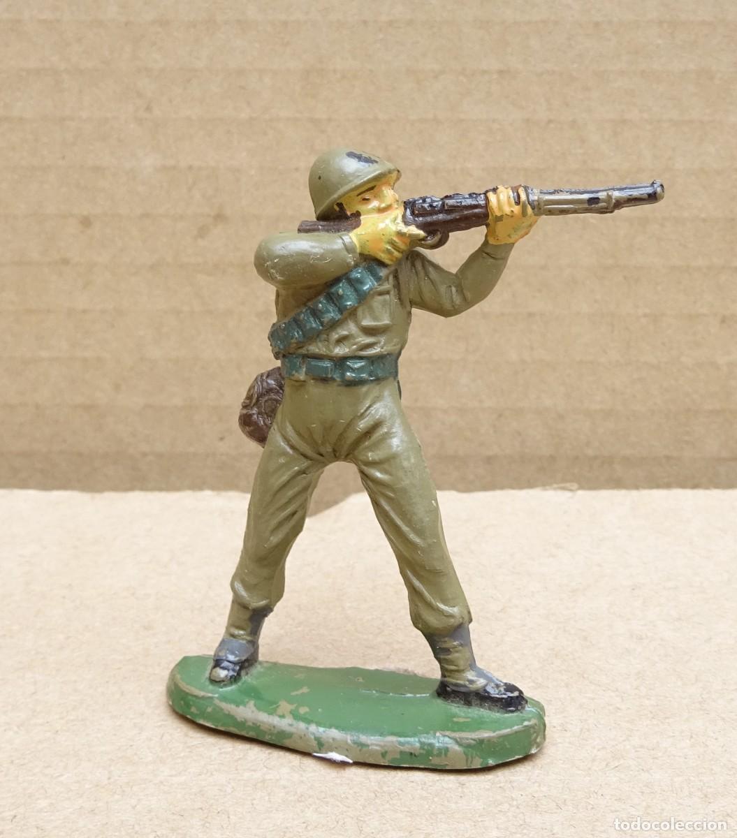 Figuras de goma y PVC: JECSAN MARINE AMERICANO FIGURA EN GOMA 1