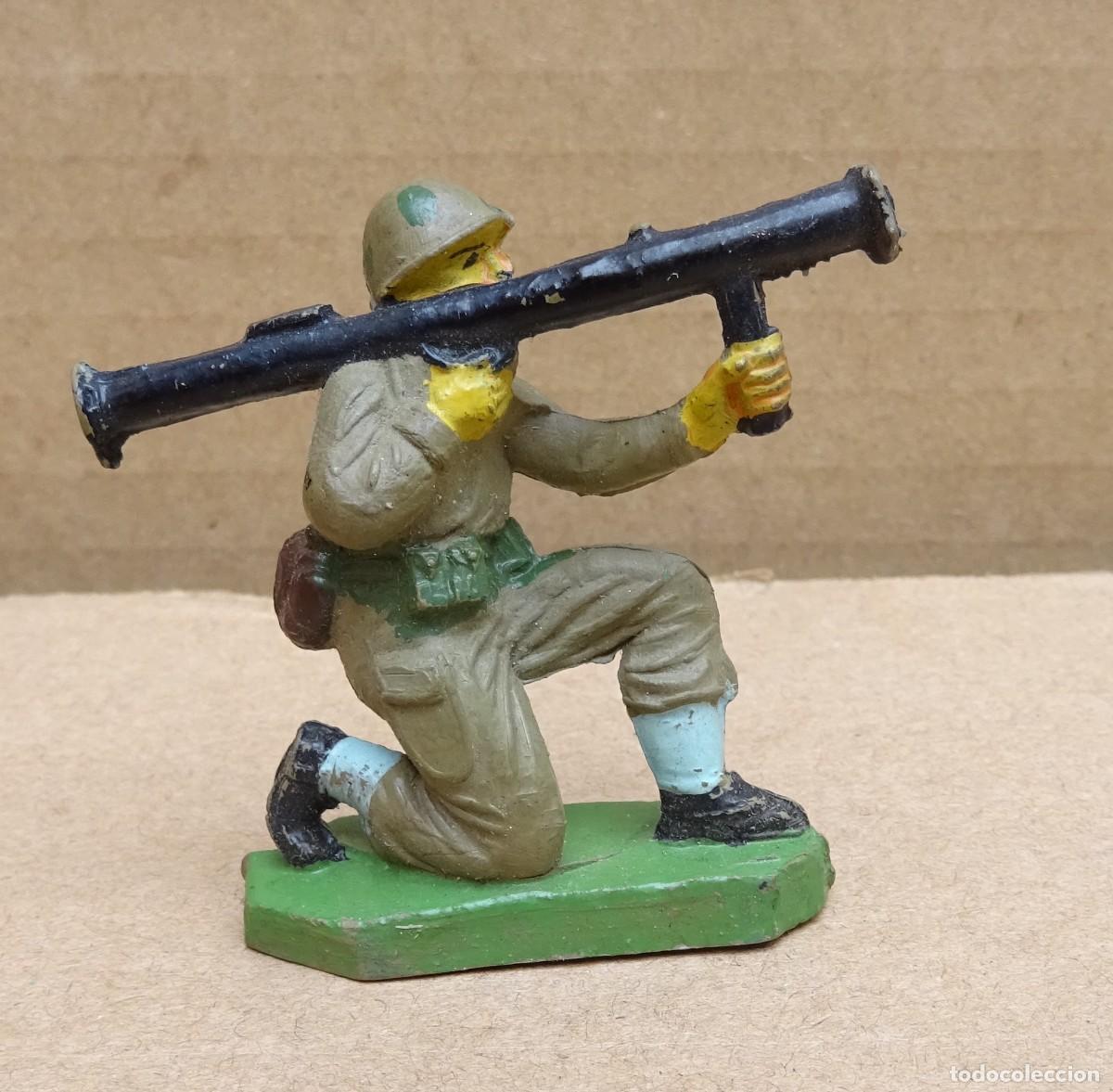 Figuras de goma y PVC: JECSAN MARINE AMERICANO FIGURA EN GOMA 2