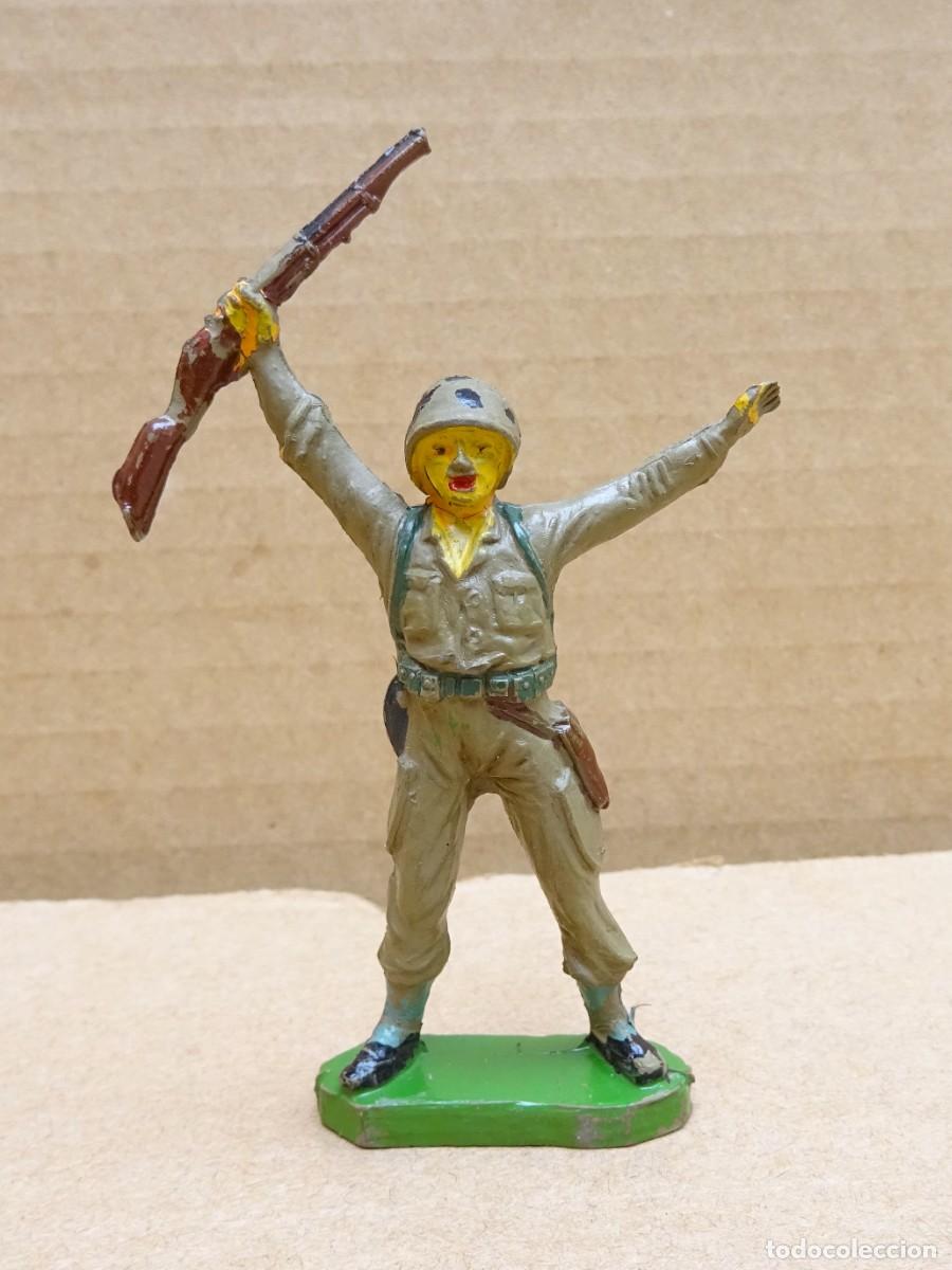 Figuras de goma y PVC: JECSAN MARINE AMERICANO FIGURA EN GOMA 4