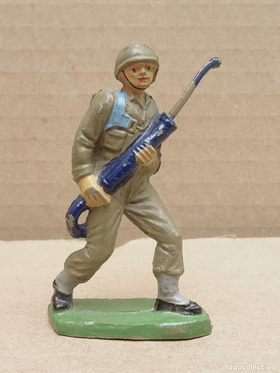 Figuras de goma y PVC: JECSAN MARINE AMERICANO FIGURA EN GOMA 5
