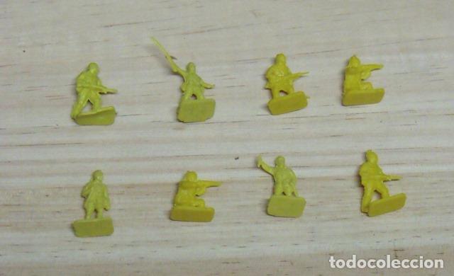 Figuras de goma y PVC: Lote 8 Figuras PVC Soldados Miniatura - Comansi Reamsa Montaplex