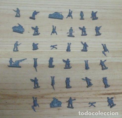 Figuras de goma y PVC: Lote 34 Figuras PVC Soldados y Tanques Miniatura - Comansi Reamsa Montaplex