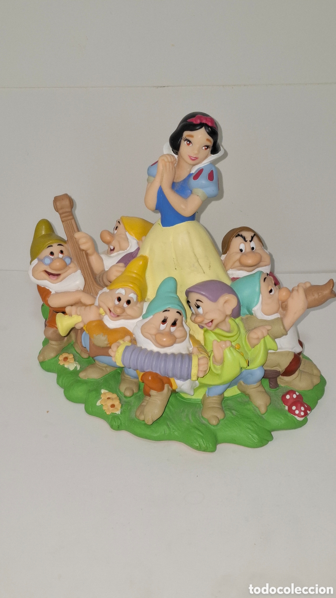 Figuras de goma y PVC: HUCHA DE BLANCANIEVES Y LOS SIETE ENANITOS PVC MADE IN GERMANY BULLY WALT DISNEY