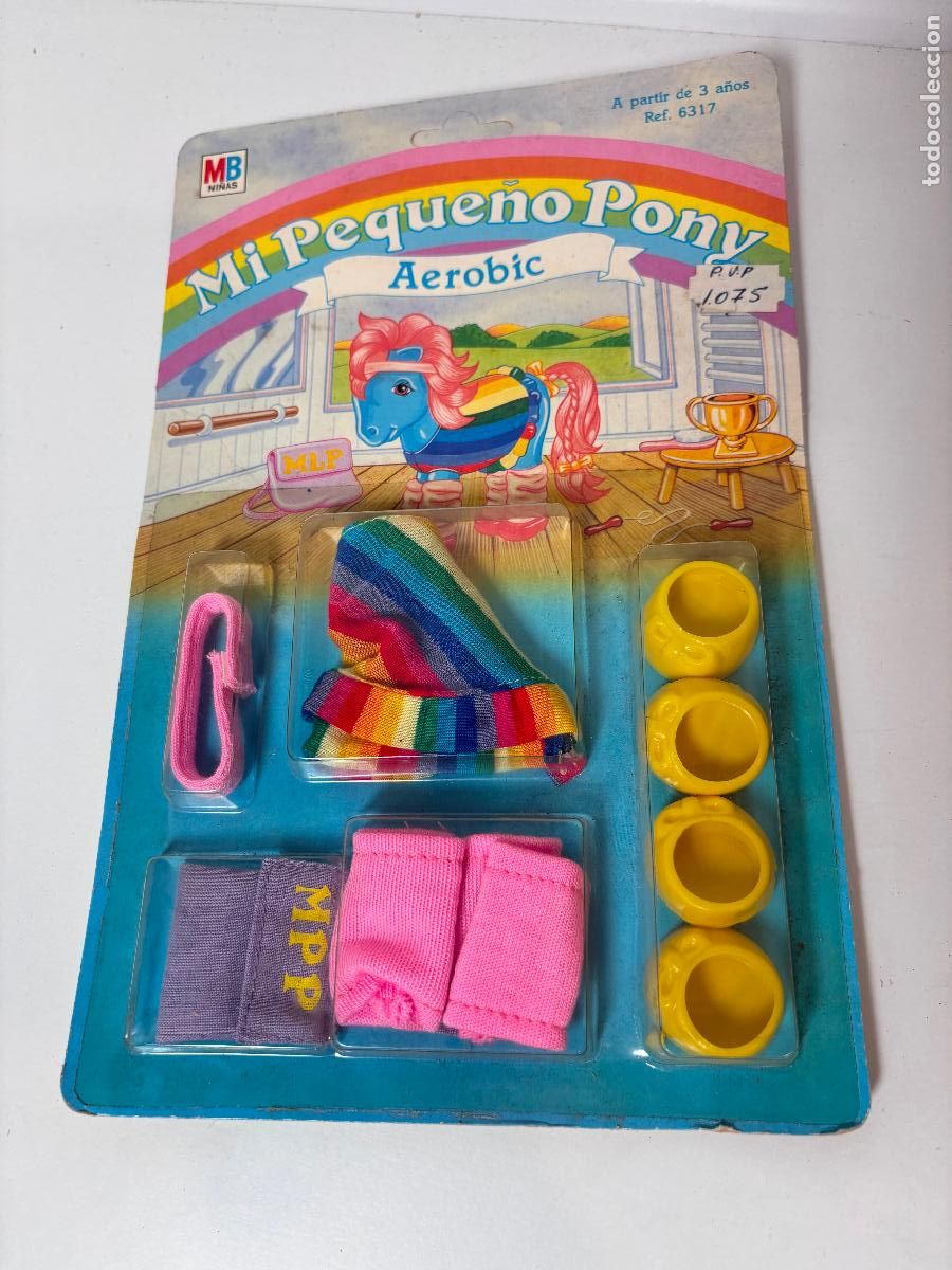 Figuras de goma y PVC: MB 6317 MI PEQUE&Ntilde;O PONY TRAJE AEROBIC A&Ntilde;O 1986 EN BLISTER