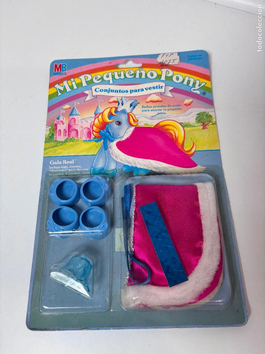 Figuras de goma y PVC: MB NI&Ntilde;AS 6317 MI PEQUE&Ntilde;O PONY TRAJE CONJUNTO PARA VESTIR GALA REAL A&Ntilde;O 1986 EN BLISTER
