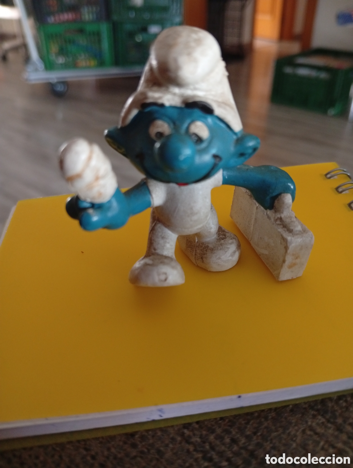 Figuras de goma y PVC: Pitufo peyo buen estado - Foto 1