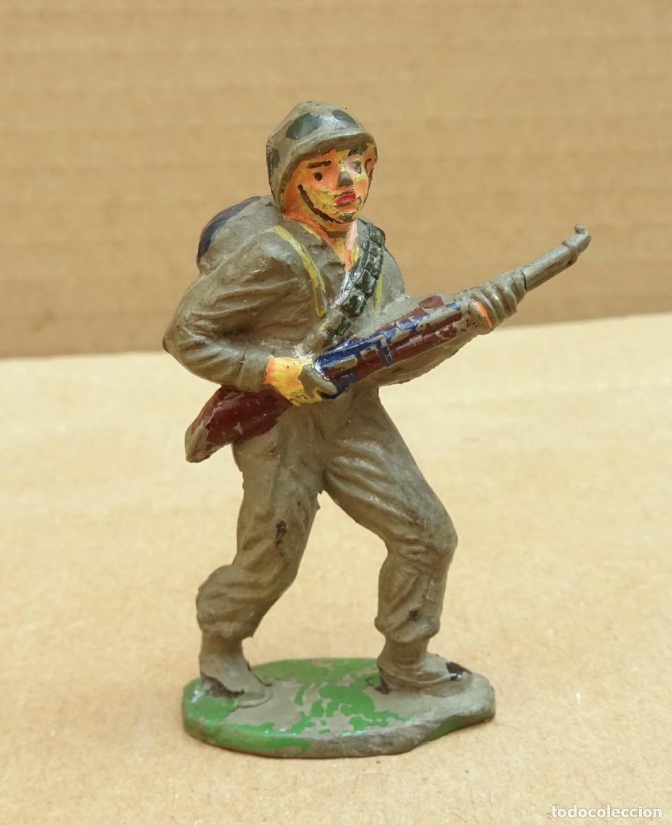 Figuras de goma y PVC: JECSAN MARINE AMERICANO FIGURA EN GOMA 6