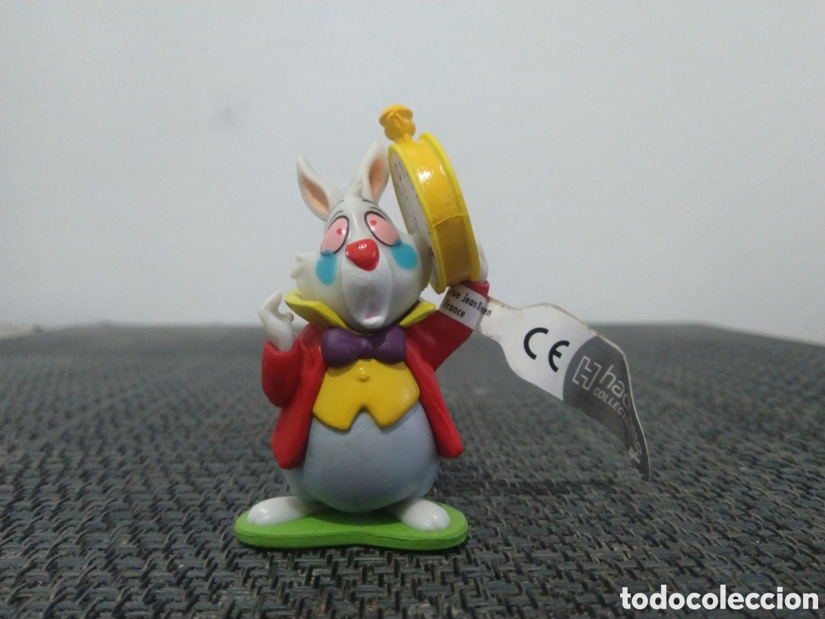 Figuras de goma y PVC: FIGURA PVC CONEJO BLANCO ALICIA EN EL PAIS DE LAS MARAVILLAS WALT DISNEY