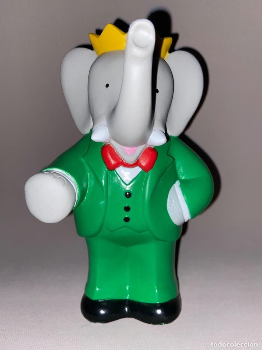 Figuras de goma y PVC: ANTIGUA FIGURA &ldquo; BABAR &ldquo; ELEFANTE DE GOMA BRUNHOFF