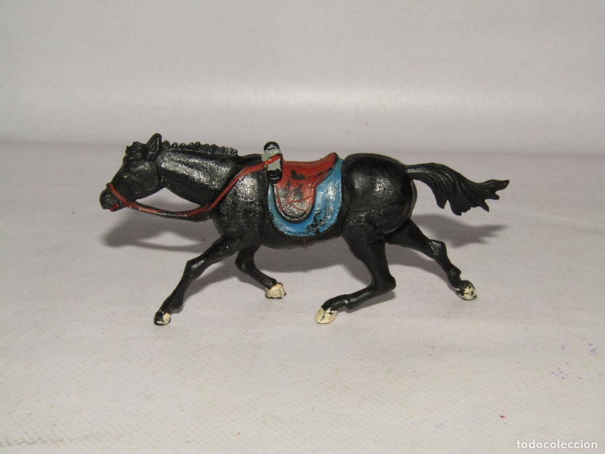 Figuras de goma y PVC: Antiguo Caballo para Vaquero en Goma - PECH, REAMSA, JECSAN, TEIXIDO A&ntilde;o 1950s.