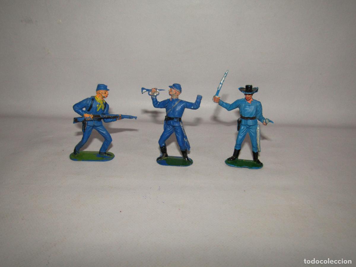 Figuras de goma y PVC: Antiguos Soldados Yankees en Pl&aacute;stico de JECSAN