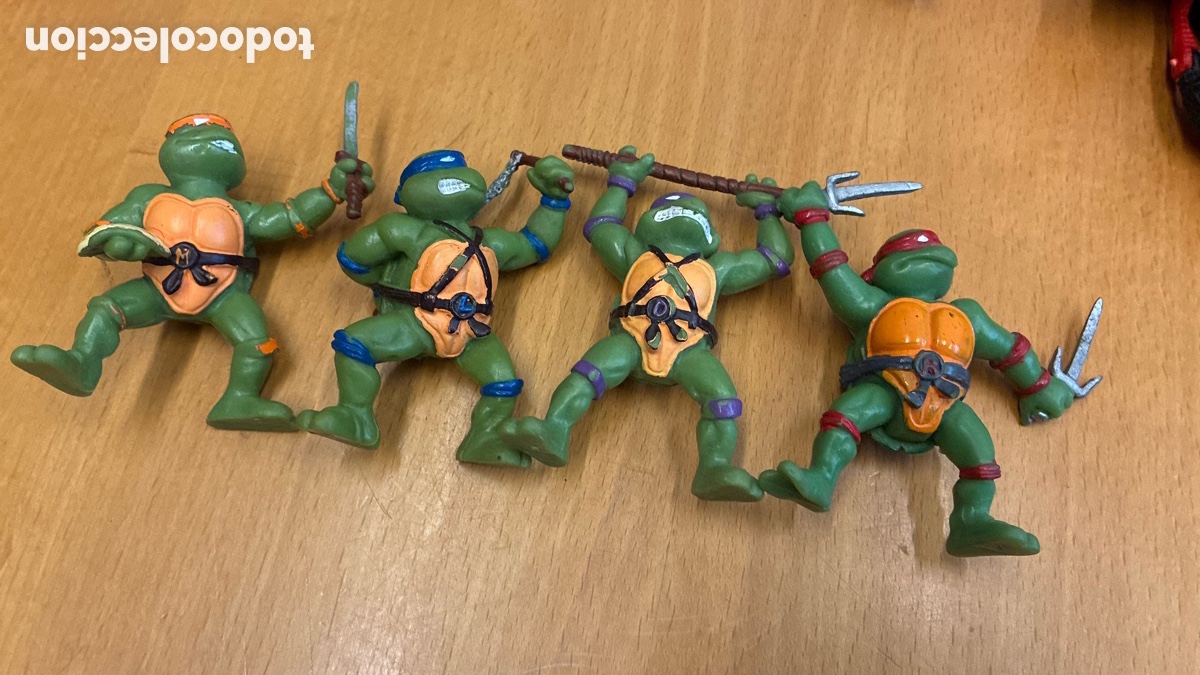 Figuras de goma y PVC: Lote de Tortugas Ninja - Foto 2