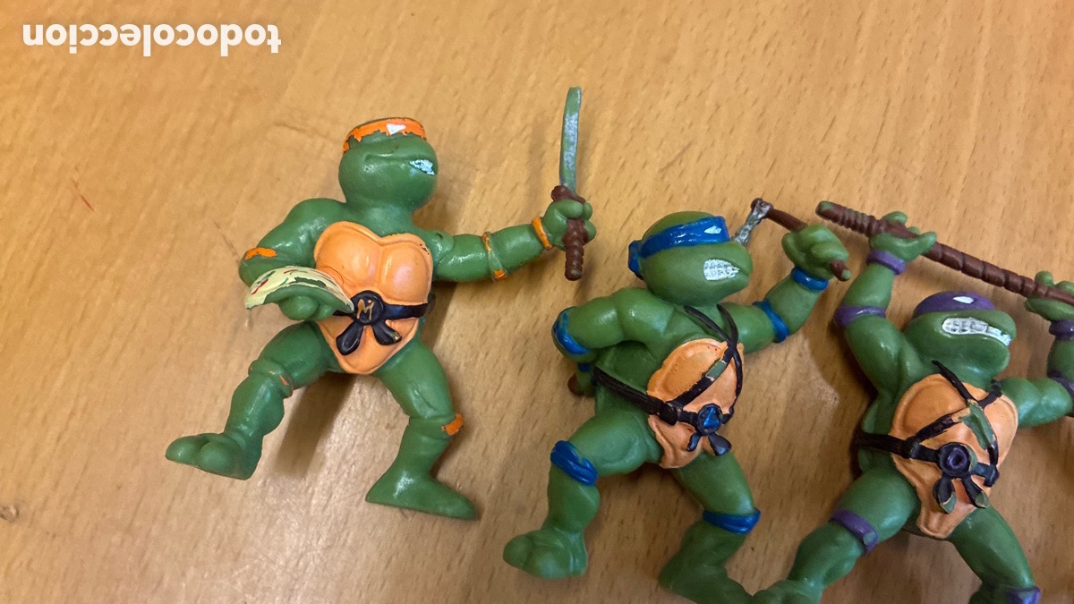 Figuras de goma y PVC: Lote de Tortugas Ninja - Foto 3