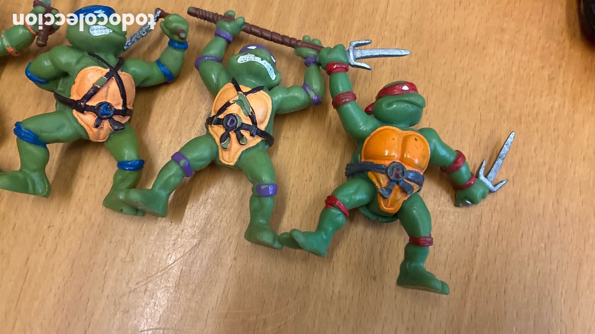 Figuras de goma y PVC: Lote de Tortugas Ninja - Foto 4
