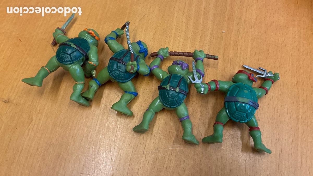 Figuras de goma y PVC: Lote de Tortugas Ninja - Foto 5