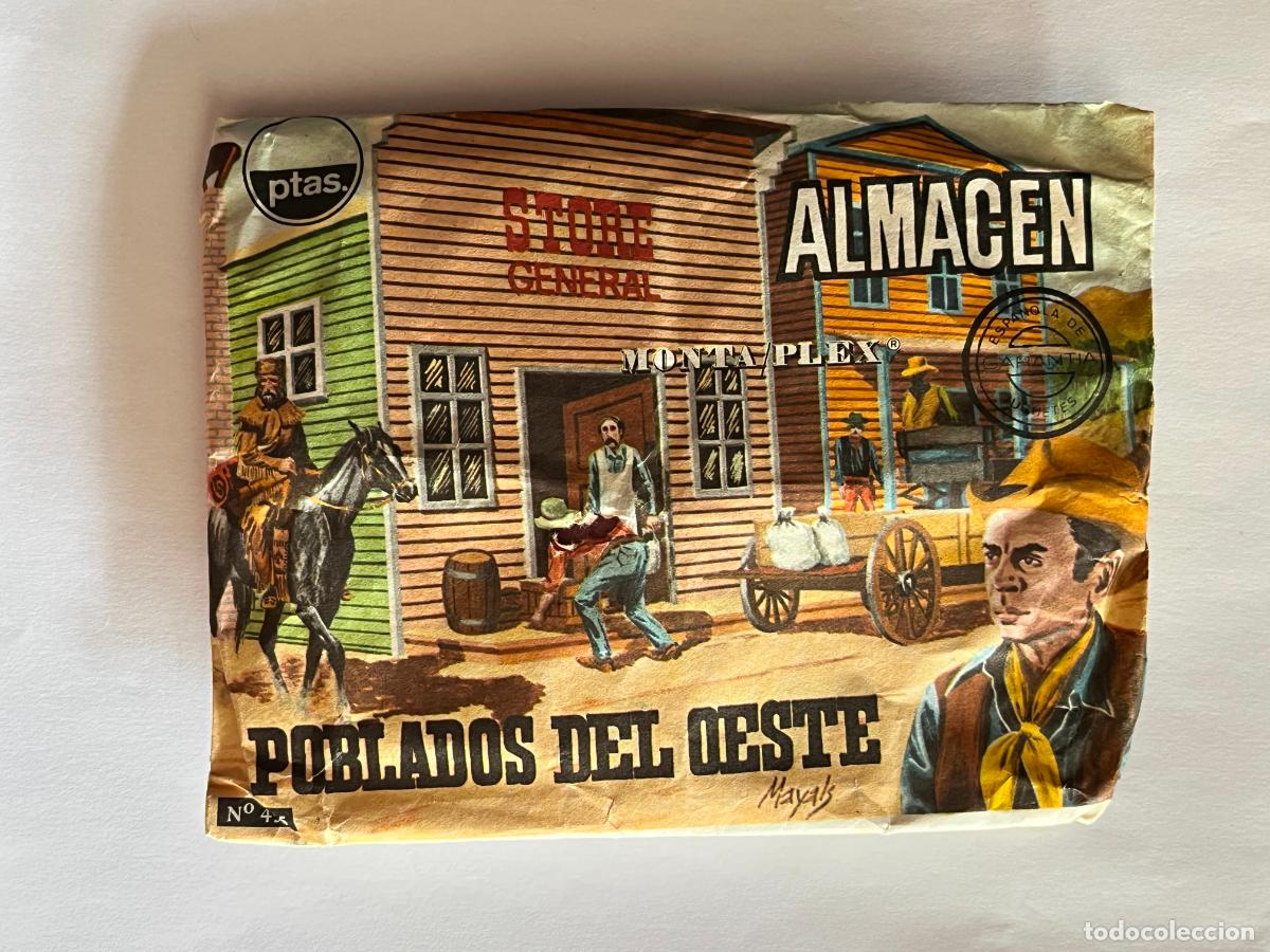 Figuras de goma y PVC: SOBRE MONTAPLEX N&ordm; 455 POBLADOS DEL OESTE ALMAC&Eacute;N - SOBRE CERRADO