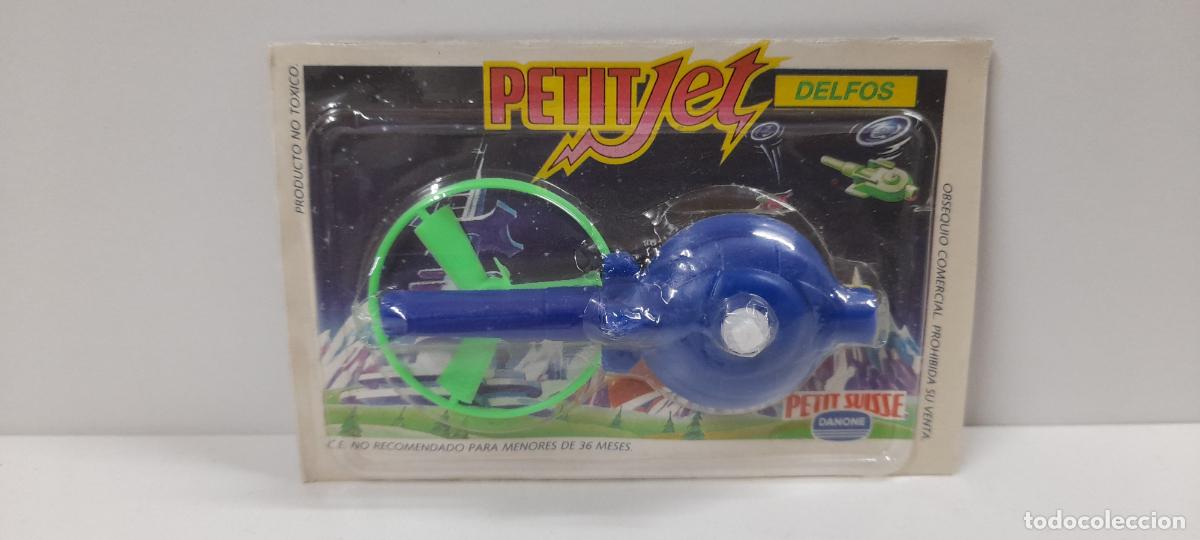 Figuras de goma y PVC: PETITJET - DELFOS . ARTICULO PROMOCIONAL PETIT SUISSE / DANONE . BLISTER ORIGINAL A&Ntilde;OS 90