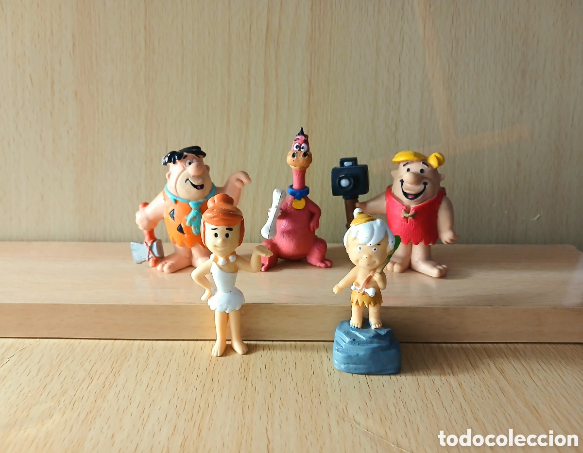 Figuras de goma y PVC: Lote Figuras Los picapiedras pvc Flintstones, Pablo Marmol Comics Spain