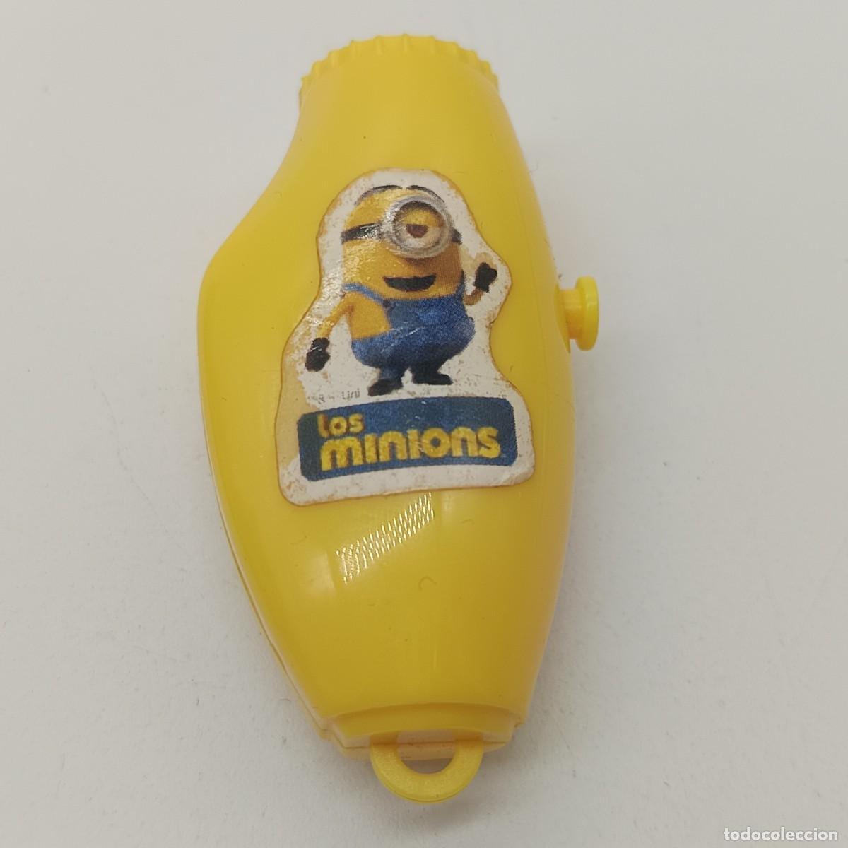 Figuras de goma y PVC: Mini linterna Los Minions &ndash; Granja San Francisco &ndash; pl&aacute;stico amarillo
