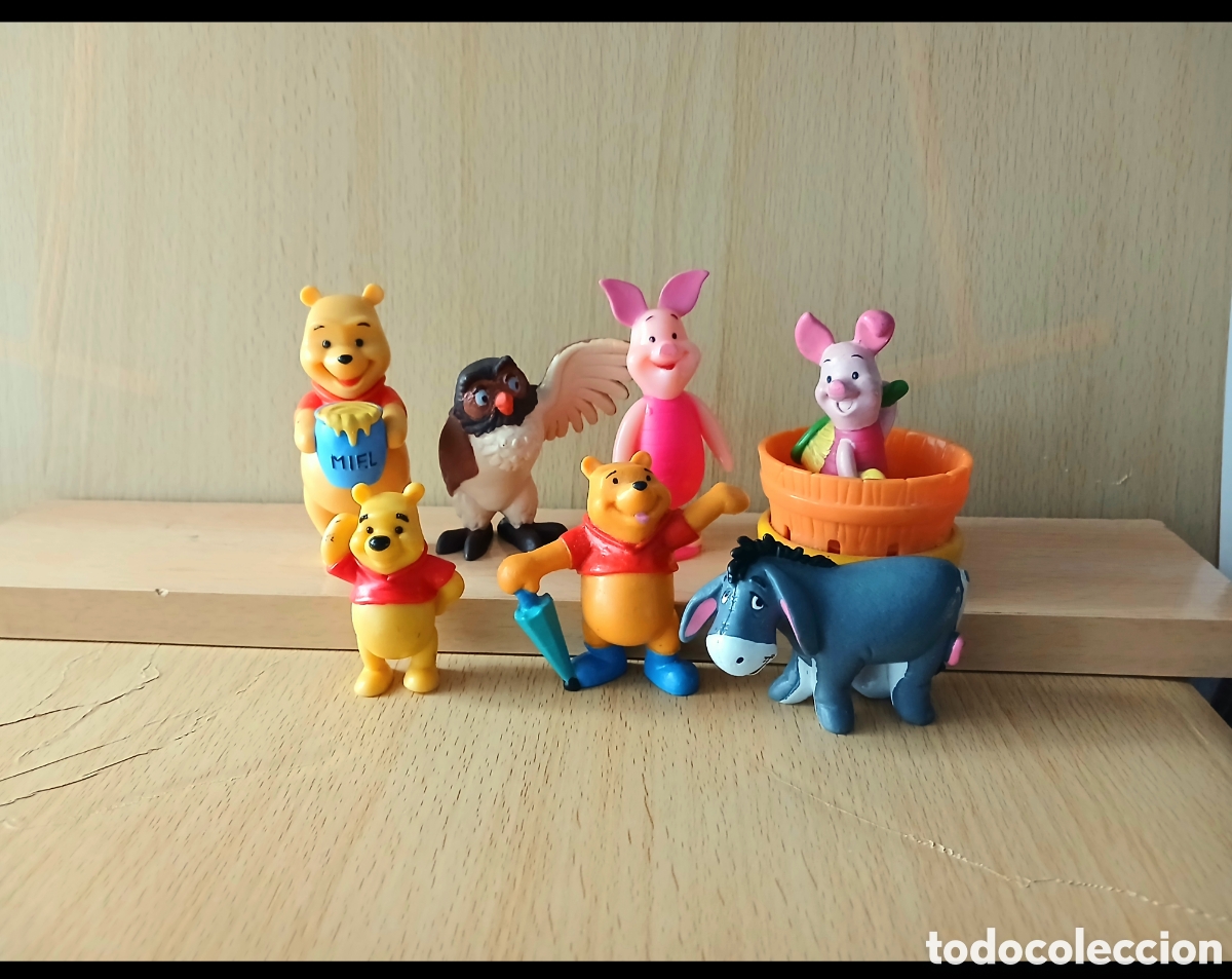 Figurines en Caoutchouc et PVC: Lote Figuras de Winnie de Pooh Bully 1984