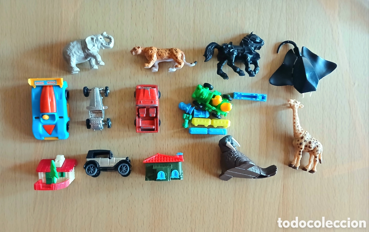 Figuras de goma Kinder: Lote figuras kinder sorpresa vehiculos
