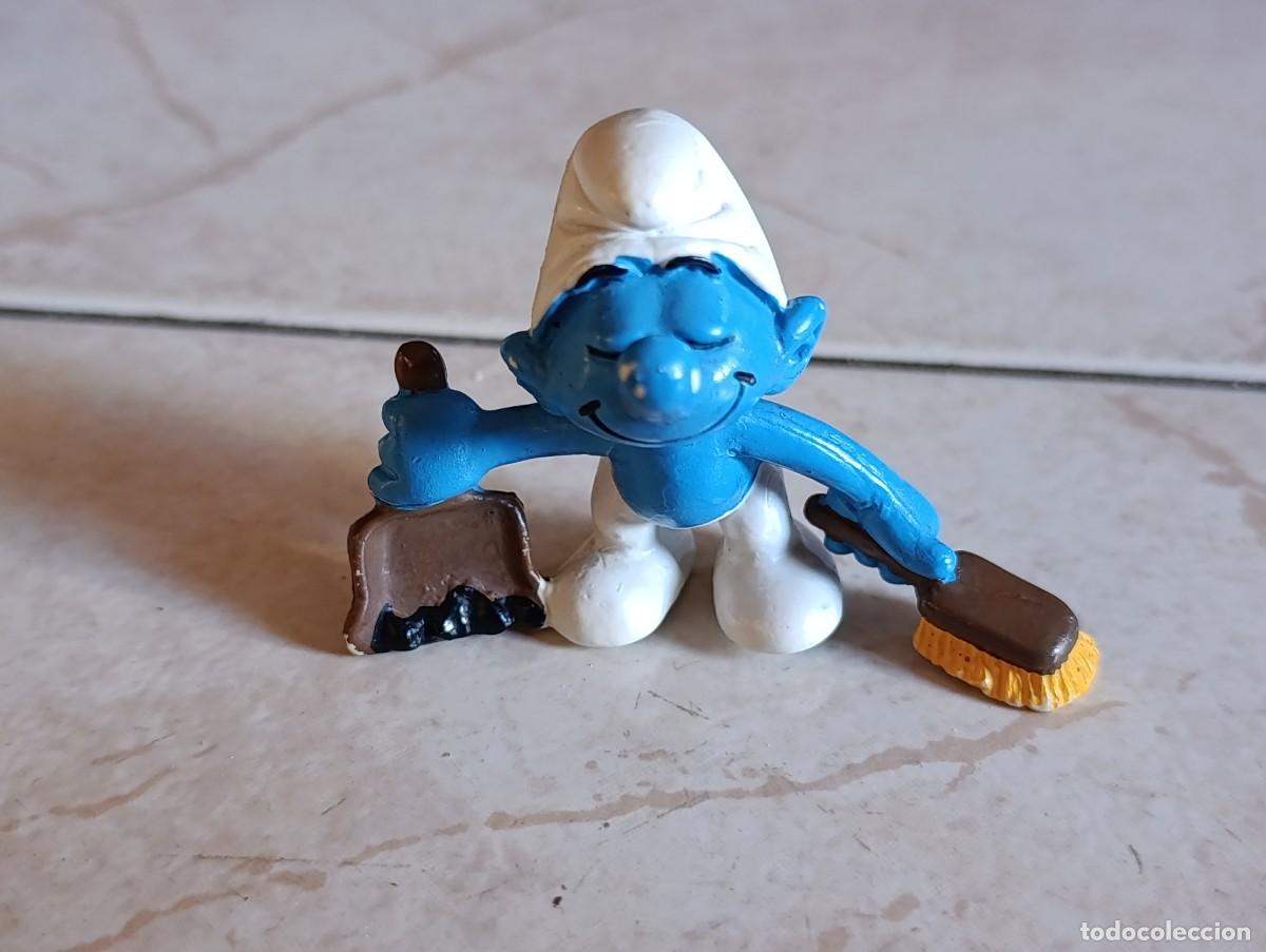 Figuras de goma y PVC: Pitufo Dustpan & Brush 20189 - Foto 1