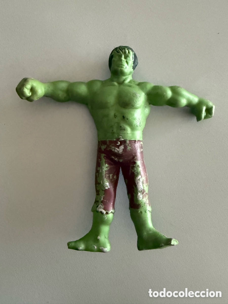 Figuras de goma y PVC: Figura Goma. HULK. MARVEL 1980 . VICMA