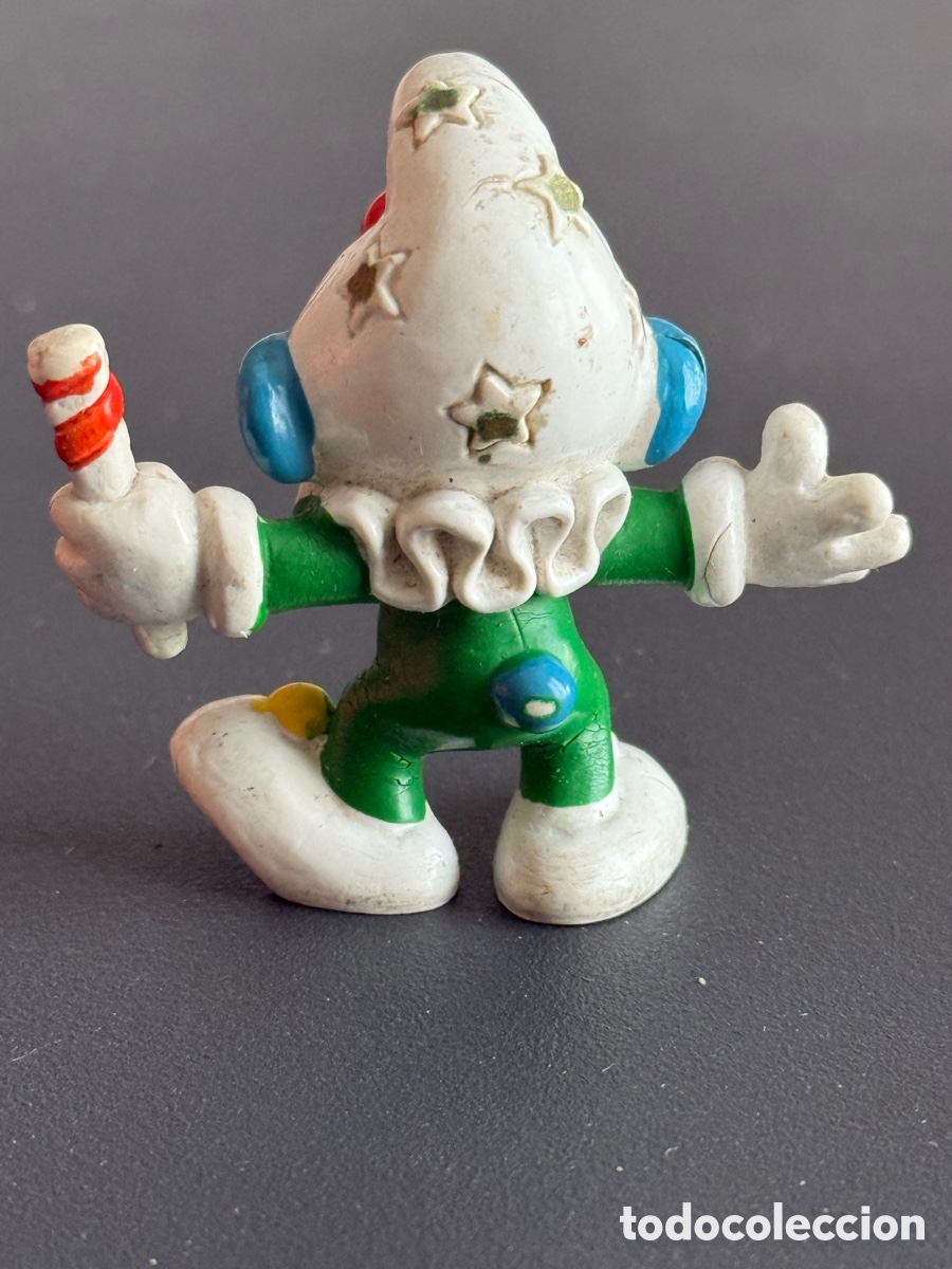 Figuras de goma y PVC: PVC. PITUFO PAYASO. PEYO. BULLY - Foto 2