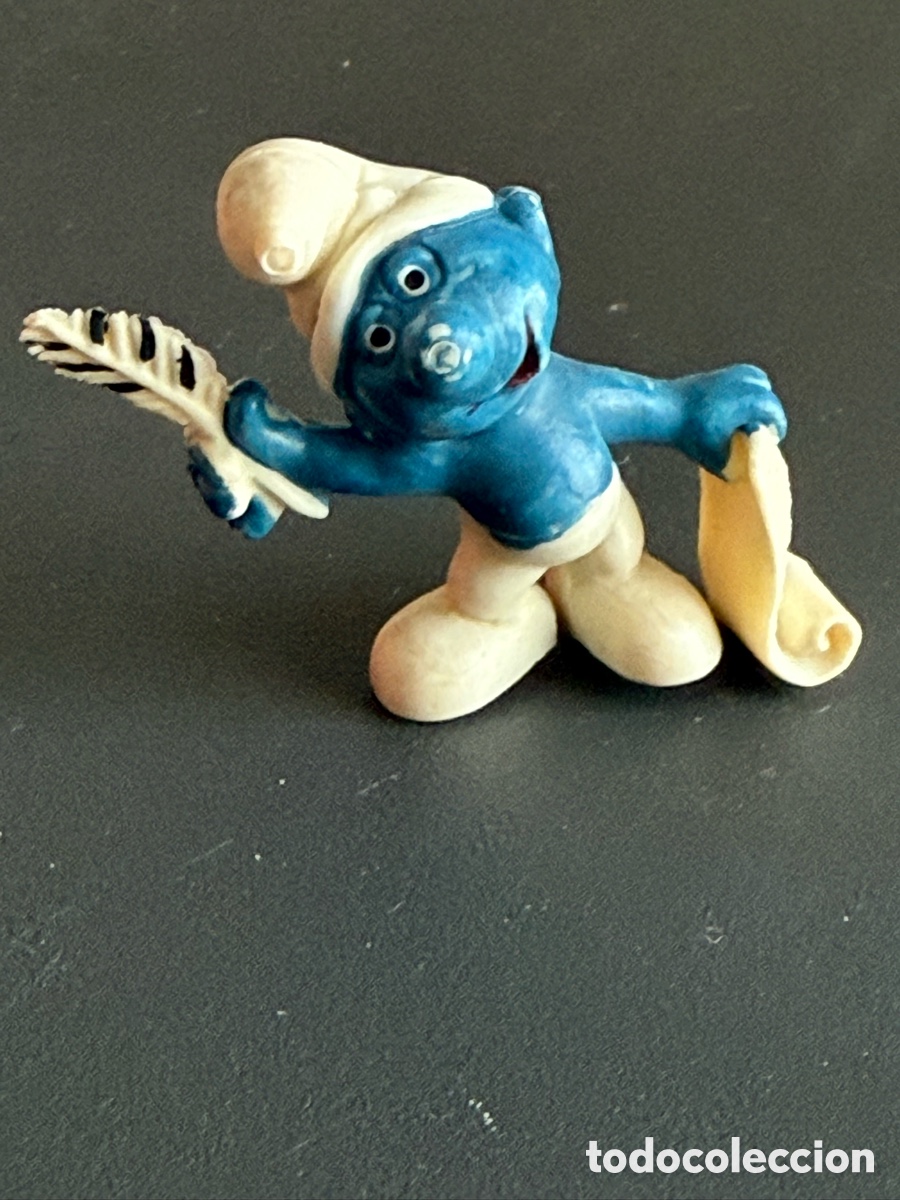 Figuras de goma y PVC: PVC. PITUFO ESCRITOR /POETA. Sin Marca visible