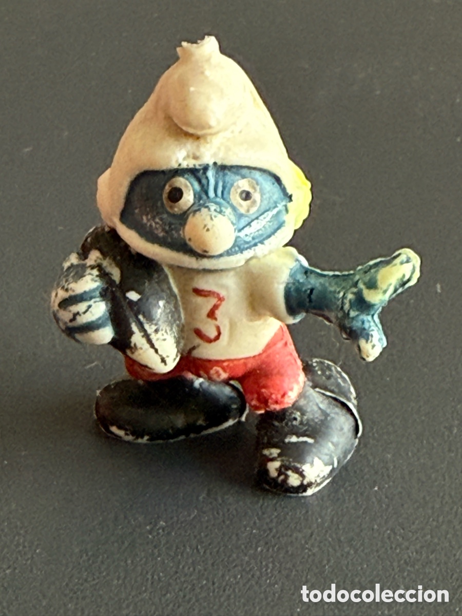 Figuras de goma y PVC: PVC. PITUFO. F&Uacute;TBOL AMERICANO. Sin Marca Visible