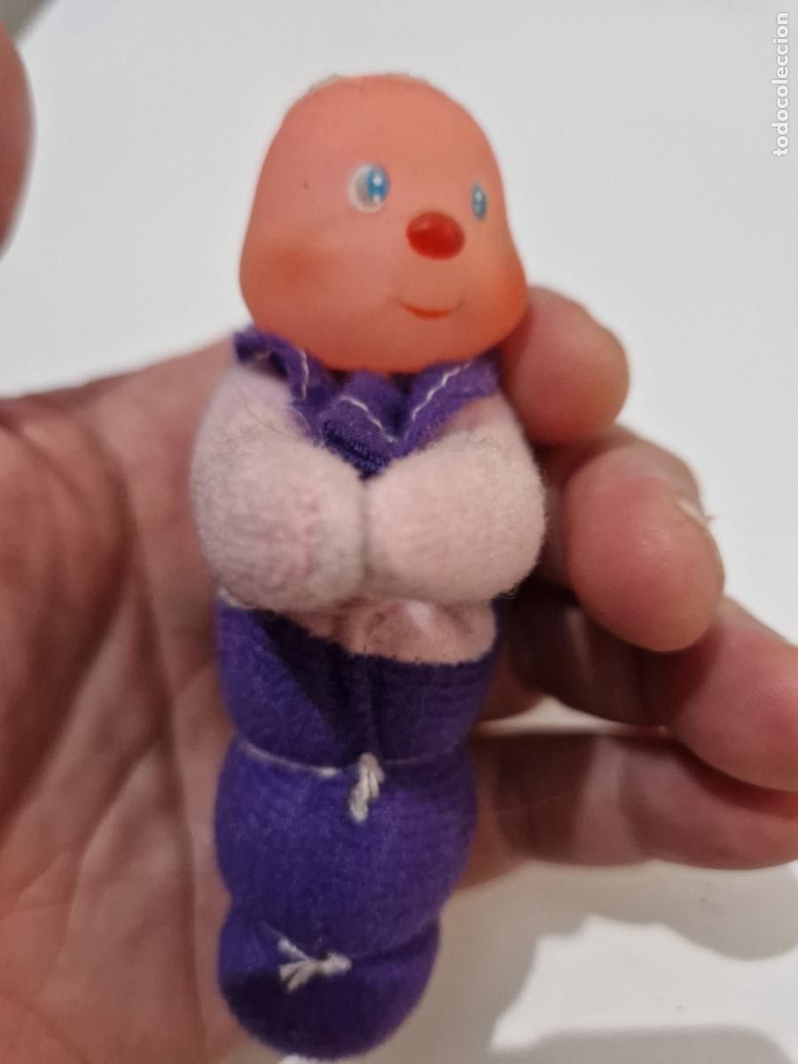 Figuras de goma y PVC: antigua figura de goma pvc gusiluz gusano pitipinza pinza abrazo vintage egb