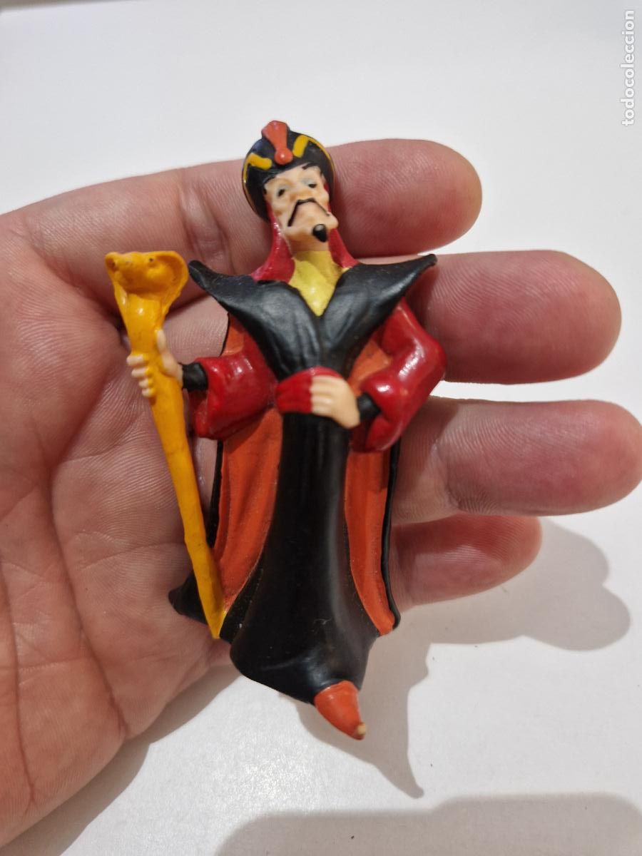 Figuras de goma y PVC: antigua figura gma pvc pelicula walt disney aladdin Bully bullyland Jafar vintage
